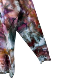 Image 5 of ♻️ UPCYCLED S Oversized Sweater in Bold Watercolor Ice Dye