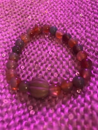 Image 1 of The Stabiliser - Green Orange Peacock Agate Bracelet 