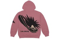 Image 2 of CACTUS JACK BY TRAVIS SCOTT CROSS SYSTEM HOODIE "WASHED PINK"