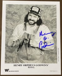 WWF Henry Godwin autographed 8x10 photo 