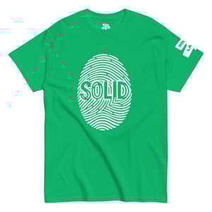 Image of White Printed Solid T-Shirt