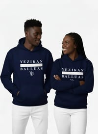 Image 3 of YB Navy Blue Heavy Blend Fleece Pullover