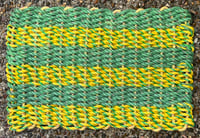 Image 1 of Green & Gold Fleck - Two Tone - 21 Fathom - Lobster Rope Mat