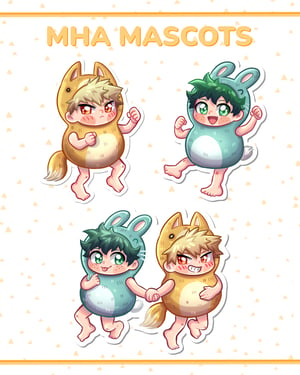 Image of Bakudeku Mascots Charms and Stickers