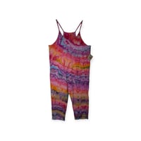 Image 1 of L/XL Cotton Blend Knit Pocket Jumpsuit in Euphoria Agate Ice Dye