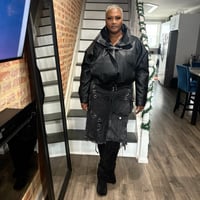 Image 2 of Faux Leather Biker (NEW)