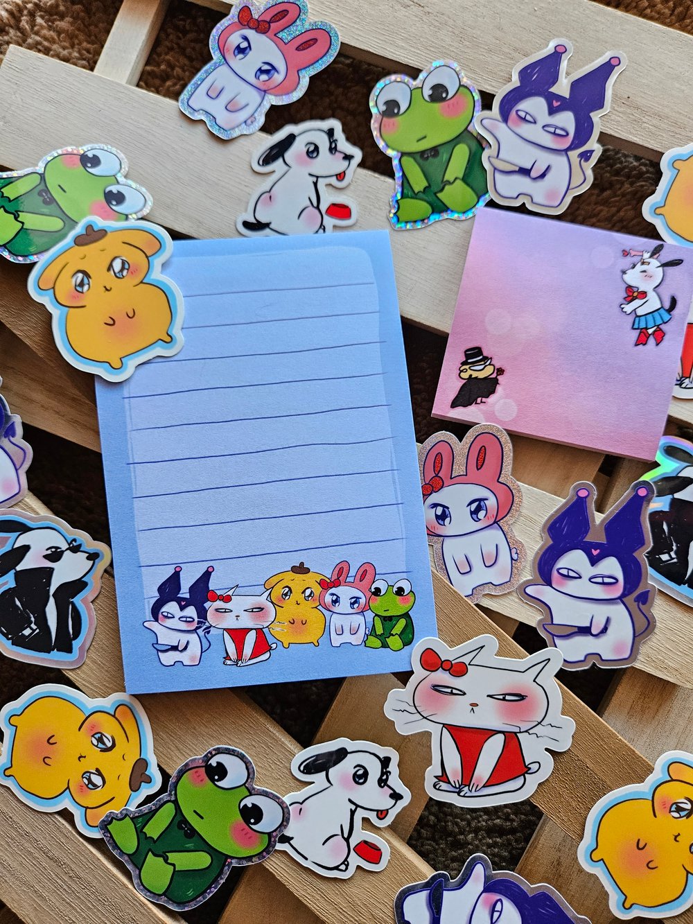 Image of S@nri0 Scruffy Animal Stickers