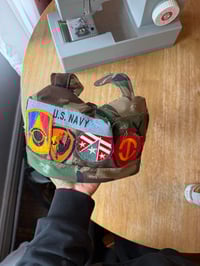 Image 3 of Camo patchwork hat