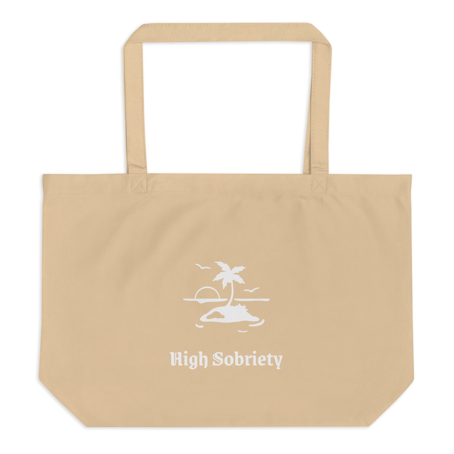 Image of "High Sobriety" Large organic tote bag