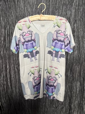 Image of Lactose V-Neck Angel Bull Sample Tee