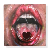 Image 1 of “PIECE OF YOU” ORIGINAL PANTING BY NIKITA ROSALIND 5”x5”