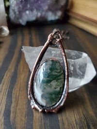 Image 1 of Moss Agate with Rib Bones #3