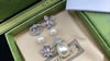 GG GOLD PLATED CRYSTAL SILVER EARRING