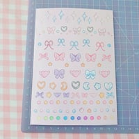 Image 3 of 100+ Cute Deco Bead Jewelry Deco Sticker Collection