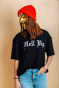 Image 1 of Black Hell Up Tee Oversized