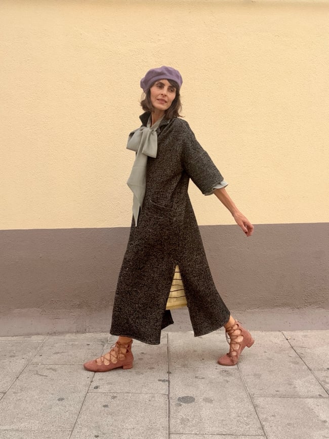 BIRDSEYE COAT KAFTAN