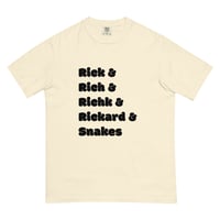 Image 11 of Rick & Rich & Richk & Rickard & Snakes T-Shirt (Black Font)