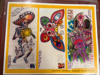 Image 1 of Belzel Vtg Flash Sheet Sugar Skull prison envelope