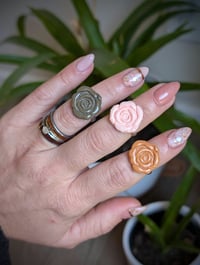 Cabbage Rose Rings