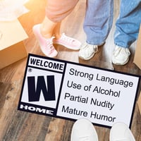 Image 4 of Funny Mature Rating Welcome Doormat 