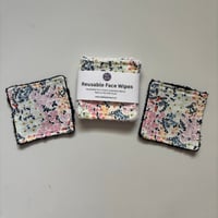 Image 2 of Spring Floral Reusable Makeup Remover Pads (Pack of 4) – Eco Friendly Washable Face Wipes