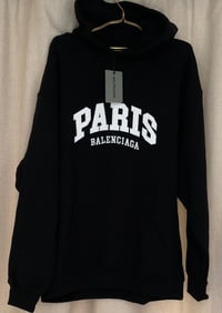 Image 1 of Bal Hooded Embroidered Sweatshirt - Black