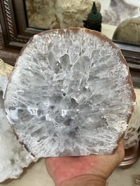 Image 5 of Large Agate Base Cut Display Piece #2637