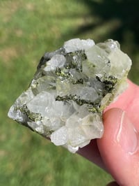 Image 2 of Epidote On Quartz Crystal Specimen #1953