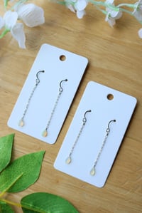 Image 1 of Ethiopian Opal Chained Earrings (2 pairs available)