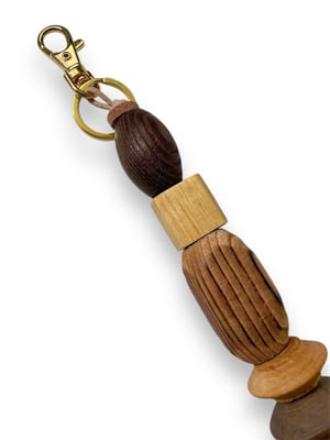 Image of BRANCUSI BAG CHARM / KEYCHAIN: WOOD #1