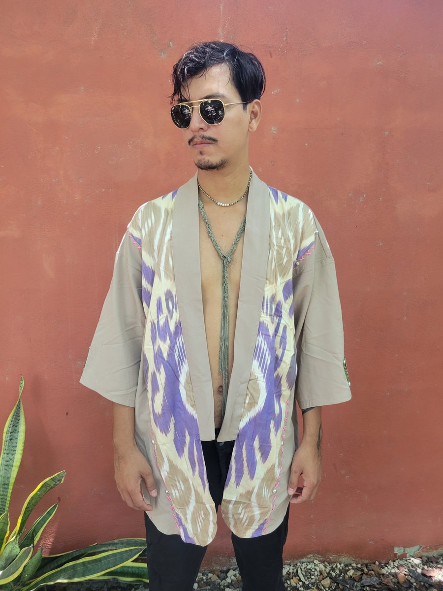 Image of Sand Ikat Kimono