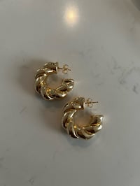 Ganni mini rope earrings 