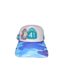 Blue & White Trucker Hat