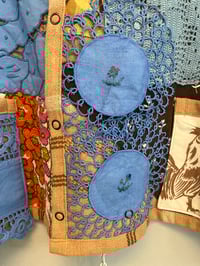 Image 8 of Sunday puzzle jacket 💙🤎 (xs-xxl)