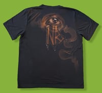 Image 2 of “MIND YOUR MOUTH” CUSTOM BLEACH PAINTED T-SHIRT XL