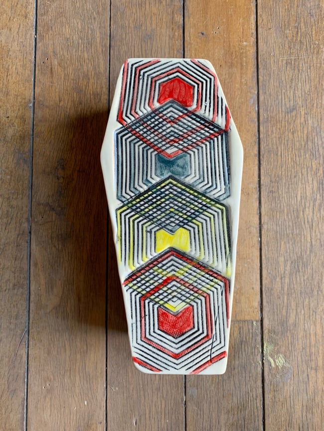 Primary and Bubbles Butter Coffin 