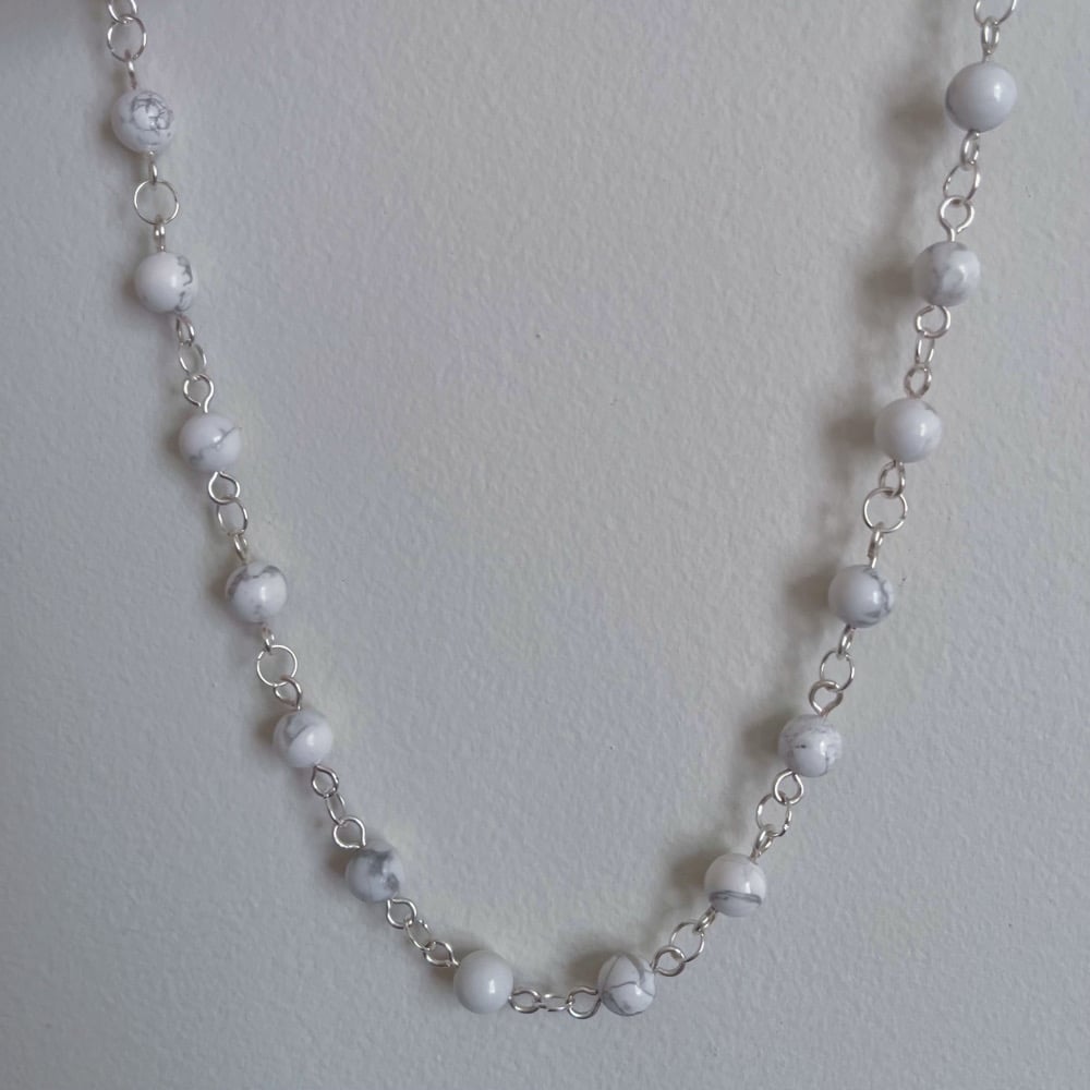 Image of howlite necklace