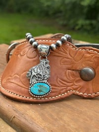 Image 1 of Turquoise Bronc Pendant