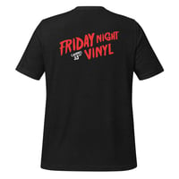 Image 2 of NEW! 2-sided Friday Night Vinyl Freddie tee