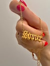 CUSTOM MELTING NAMEPLATE NECKLACE 