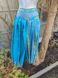 Image 4 of Milan Hareems/ Bloomer/ Balloon  trousers with matching head scarf - turquoise3 upto size 14