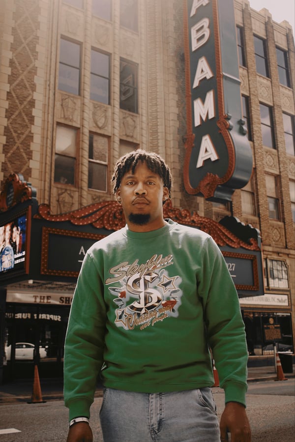 Image of Like Green Sweatshirt with “S”
