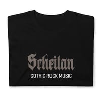 Image 2 of SCHEITAN - LOGO / GOTHIC ROCK MUSIC (BLACK T-SHIRT)