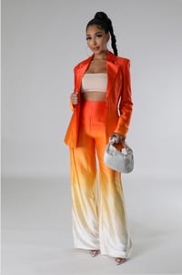Image 1 of A Day in My Life Suit Set-Orange