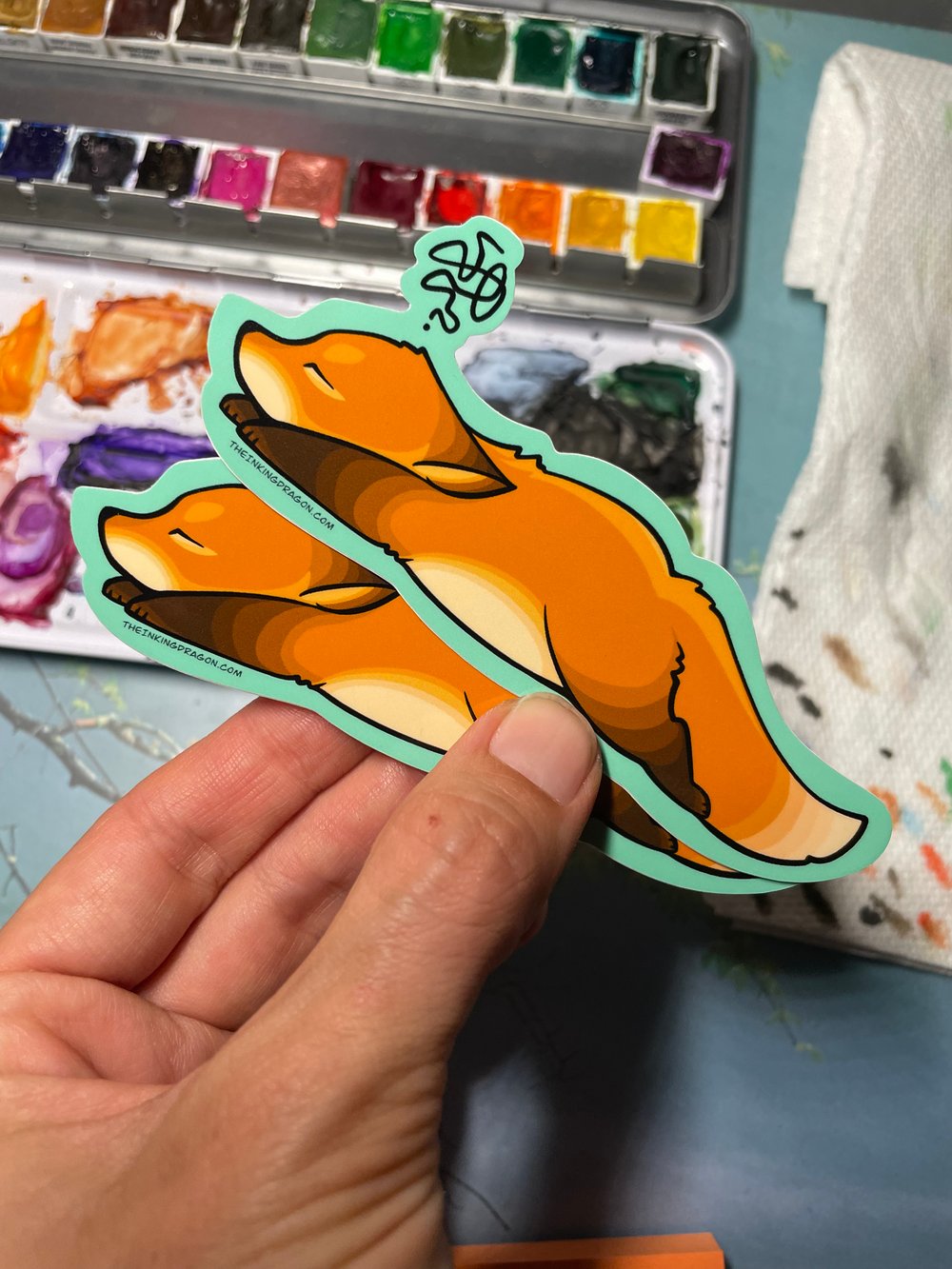 Image of Flop Fox Stickers (2pk)