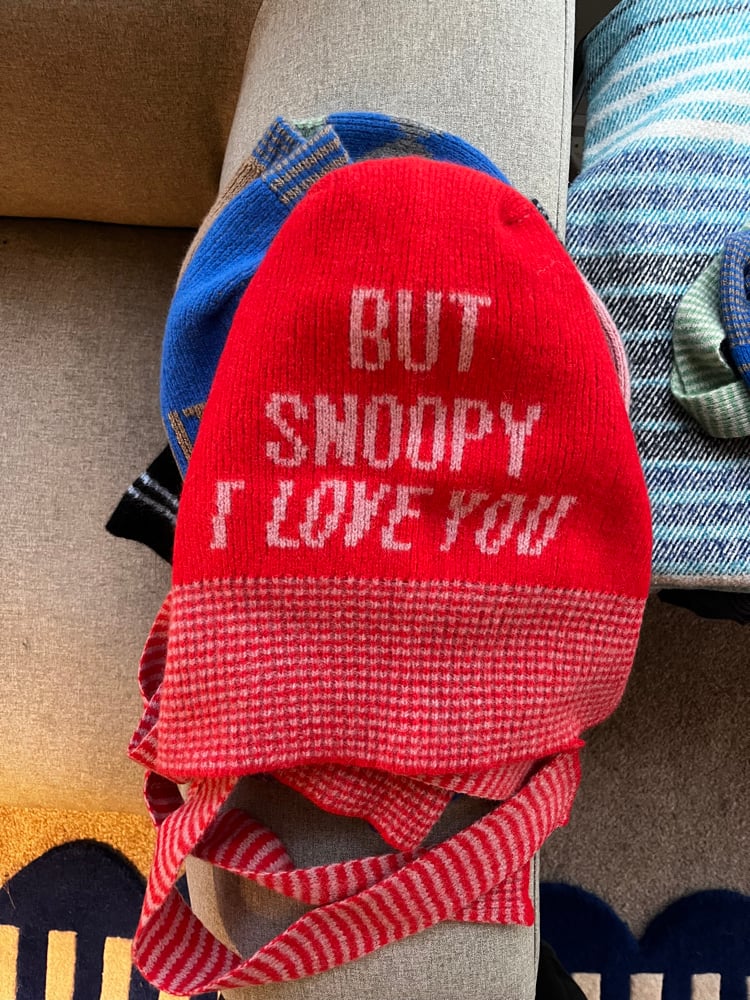 BUT SNOOPY I LOVE YOU BONNETS AND BALACLAVAS