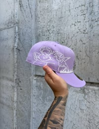 Image 5 of ANGELIC FLAME SOLID LAVENDER HOUSTON ASTROS CUSTOM FITTED CAP