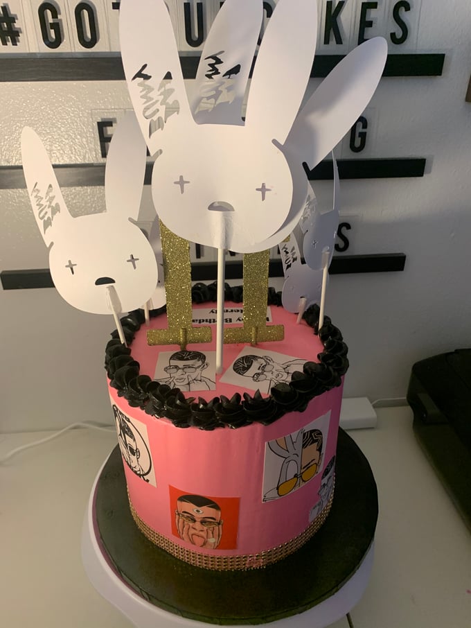 Image of Bad Bunny Cake