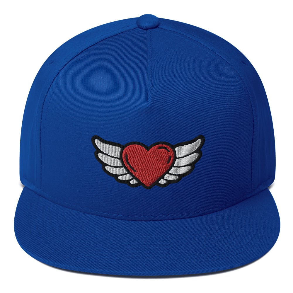 Image of Heart with wings cap