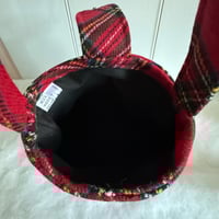 Image 3 of Red Lambswool Tartan Bag